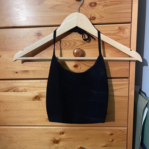 Babaton Halter Scupt Knit Top Black 2XS - Picture 1 of 3